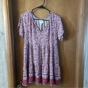 Knox Rose Red and White Floral Dress
